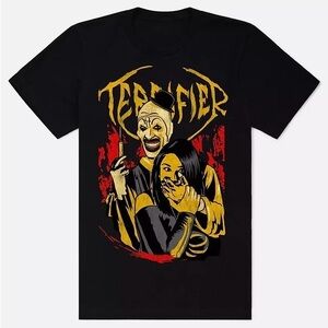 Terrifier Unisex Small T-shirt Spencer’s Tara Heyes Art the Clown